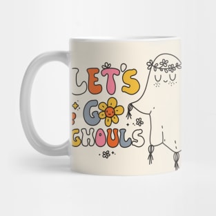 Let's Go Ghouls // Cute Boho Halloween Ghost Mug